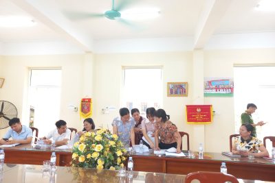 Đoàn kiểm tra liên ngành của UBND phường Nguyễn Úy, tỉnh Ninh Bình đã tổ chức kiểm tra công tác vệ sinh ATTP tại Trường Mầm non Tân Sơn.